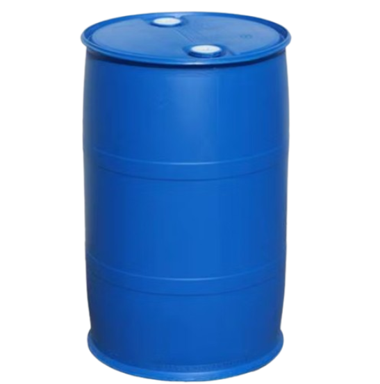 Closed head blue plastic drum with bung caps